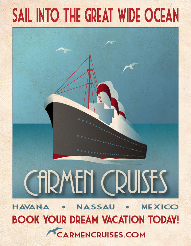 Carmen Cruises Travel Poster