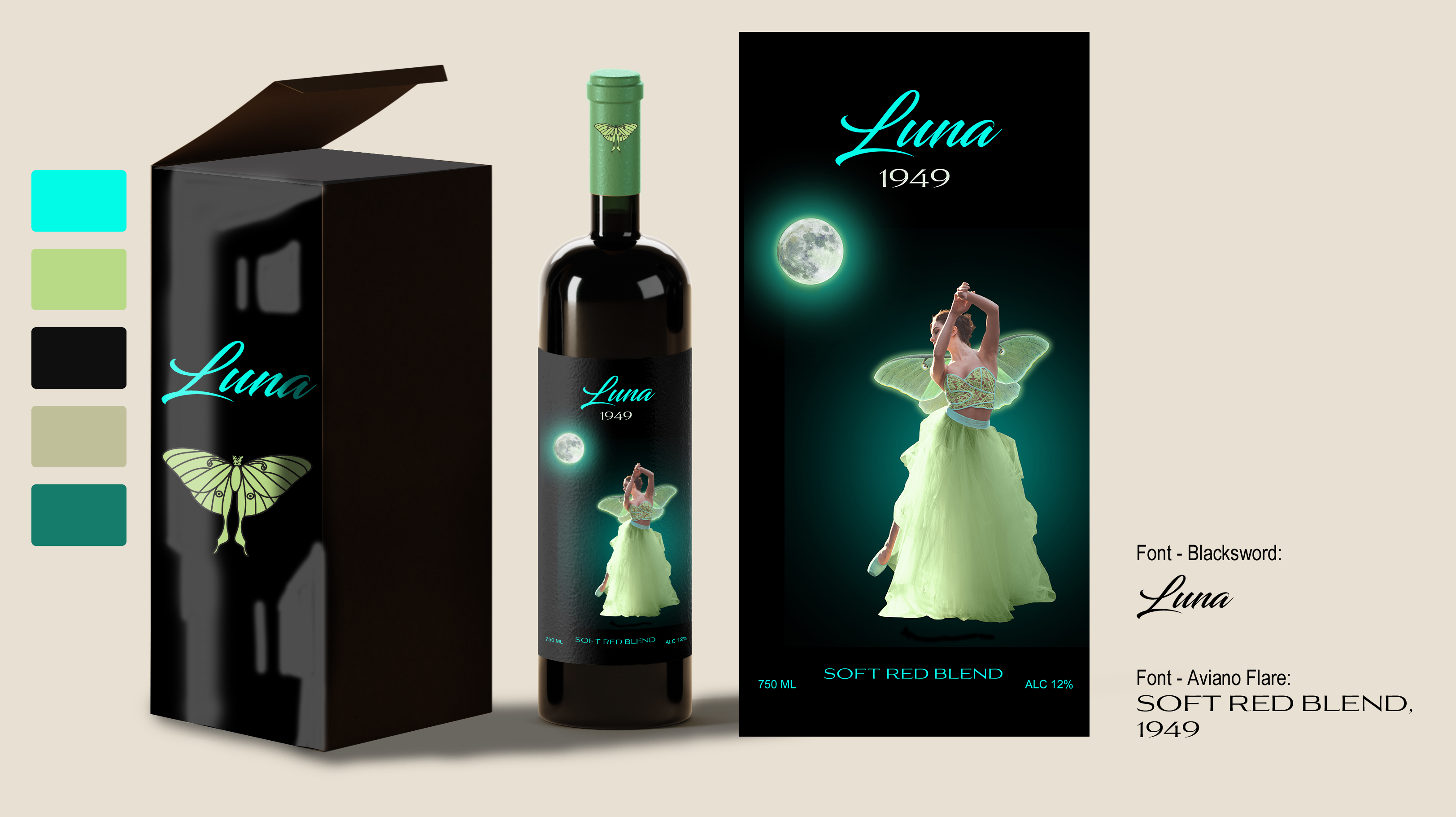 Luna Wine Packaging