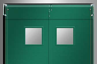 Model 1200 flexible traffic door, access door, swing door
