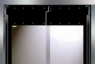 Model 2400 flexible traffic door, access door, swing door