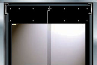 Model 2600 flexible traffic door, access door, swing door