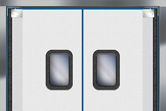 Model 6000 rigid traffic door, swing door, access door