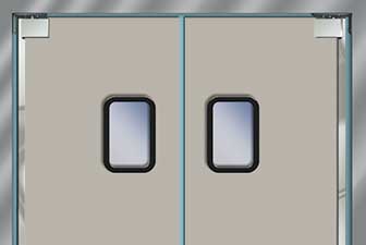 Model 7000 rigid traffic door, swing door, access door