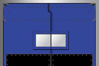Model 1500 flexible traffic door, access door, swing door