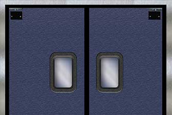 Model 8000 - 8000V rigid traffic door, access door, swing door