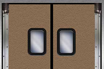 Model 8500V rigid traffic door, access door, swing door