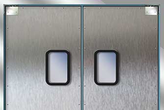 Model 9000SS rigid traffic door, swing door, access door