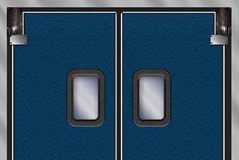 Model 9100 - 9100V rigid traffic door, access door, swing door